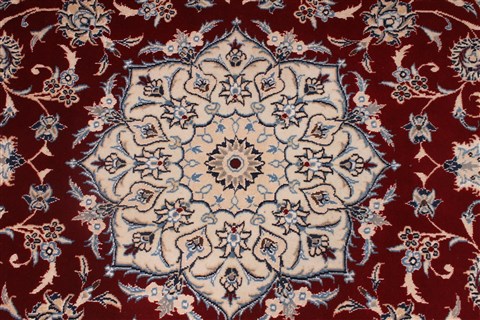 Nain Beige Round Hand Knotted 50 X 50 Area Rug 254-32027 Image 2