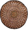 Kashan Beige Round Hand Knotted 36 X 36  Area Rug 254-32030 Thumb 0