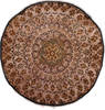 Kashan Beige Round Hand Knotted 36 X 36 Area Rug 254-32030 Thumb 0
