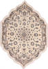 Nain Beige Oval Hand Knotted 35 X 50  Area Rug 254-32032 Thumb 0