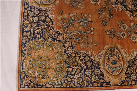 Kerman Orange Hand Knotted 48 X 70 Area Rug 254-32038 Image 1
