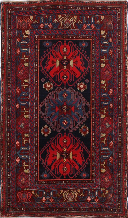 Kazak Blue Hand Knotted 40 X 70 Area Rug 254-32039 Image 0