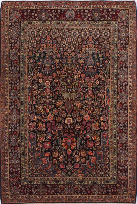 Tehran Multicolor Hand Knotted 48 X 70 Area Rug 254-32044 Image 0