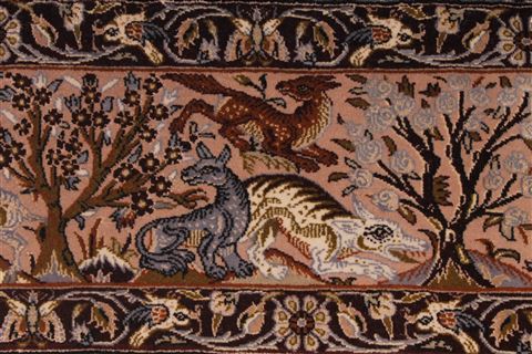 Isfahan White Hand Knotted 41 X 76 Area Rug 254-32045 Image 4