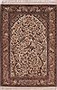 Isfahan White Hand Knotted 41 X 76 Area Rug 254-32045 Thumb 0