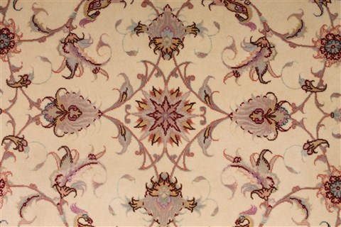 Tabriz Beige Hand Knotted 45 X 68 Area Rug 254-32047 Image 3