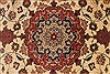 Tabriz Beige Hand Knotted 50 X 63  Area Rug 254-32049 Thumb 3