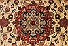 Tabriz Beige Hand Knotted 50 X 63 Area Rug 254-32049 Thumb 3
