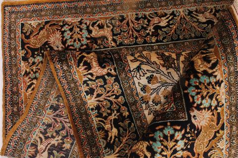 Qum Beige Hand Knotted 36 X 55 Area Rug 254-32060 Image 19