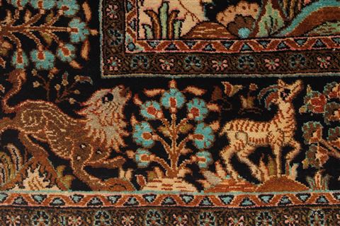 Qum Beige Hand Knotted 36 X 55 Area Rug 254-32060 Image 3
