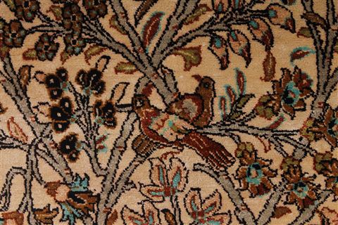 Qum Beige Hand Knotted 36 X 55 Area Rug 254-32060 Image 8
