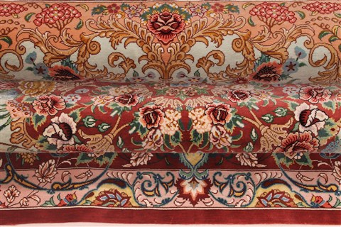 Qum Beige Hand Knotted 44 X 68 Area Rug 254-32067 Image 8