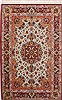 Qum Beige Hand Knotted 44 X 68 Area Rug 254-32067 Thumb 0