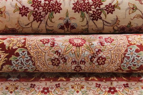 Qum Beige Hand Knotted 44 X 68 Area Rug 254-32085 Image 14