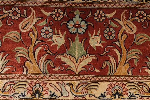 Qum Blue Hand Knotted 43 X 67 Area Rug 254-32088 Image 18