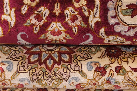 Qum Beige Hand Knotted 43 X 66 Area Rug 254-32101 Image 10