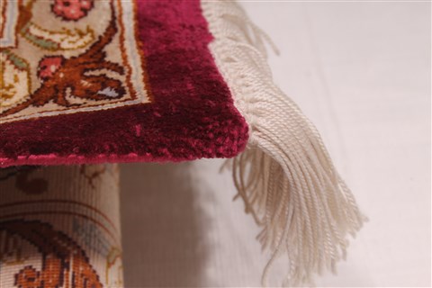Qum Beige Hand Knotted 43 X 66 Area Rug 254-32101 Image 13