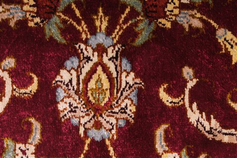 Qum Beige Hand Knotted 43 X 66 Area Rug 254-32101 Image 8