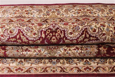 Qum Beige Hand Knotted 43 X 66 Area Rug 254-32101 Image 9