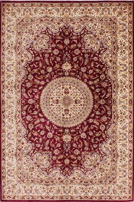 Qum Beige Hand Knotted 43 X 66 Area Rug 254-32101 Image 0