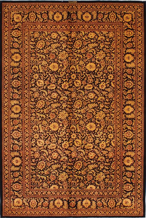 Qum Beige Hand Knotted 44 X 65 Area Rug 254-32105 Image 0
