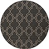 Surya Alfresco Black Round 53 X 53 Area Rug ALF9590-53RD 800-32144 Thumb 0