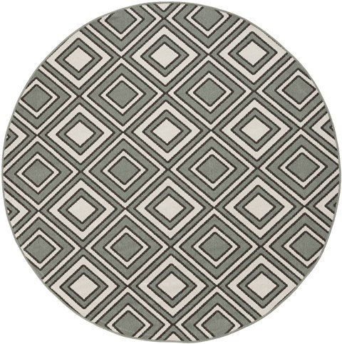 Surya Alfresco Green Round 73 X 73 Area Rug ALF9595-73RD 800-32211 Image 0