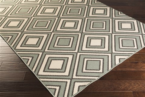 Surya Alfresco Green 76 X 109 Area Rug ALF9595-76109 800-32213 Image 1