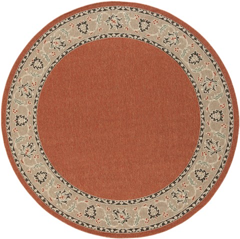 Surya Alfresco Red Round 89 X 89 Area Rug ALF9598-89RD 800-32254 Image 0