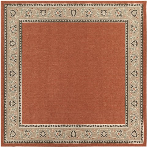 Surya Alfresco Red Square 89 X 89 Area Rug ALF9598-89SQ 800-32255 Image 0