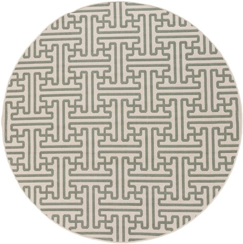 Surya Alfresco Green Round 89 X 89 Area Rug ALF9601-89RD 800-32293 Image 0