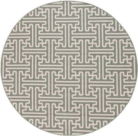 Surya Alfresco Green Round 89 X 89 Area Rug ALF9603-89RD 800-32319 Image 0