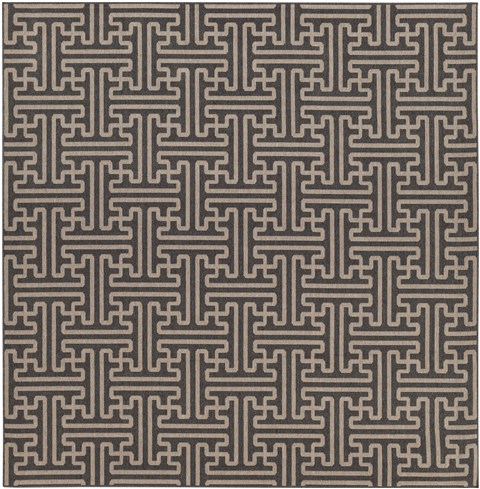 Surya Alfresco Black Square 89 X 89 Area Rug ALF9604-89SQ 800-32333 Image 0