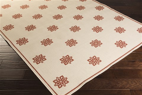 Surya Alfresco White 76 X 109 Area Rug ALF9605-76109 800-32343 Image 1