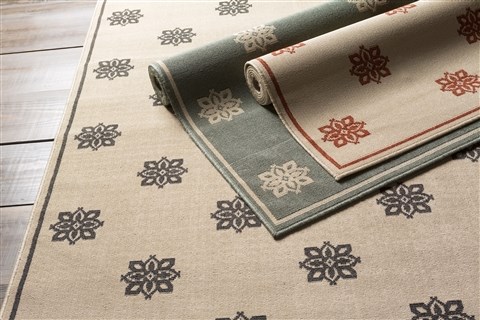 Surya Alfresco White Square 89 X 89 Area Rug ALF9605-89SQ 800-32346 Image 1