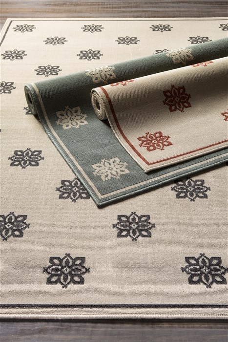 Surya Alfresco White Square 89 X 89 Area Rug ALF9605-89SQ 800-32346 Image 3