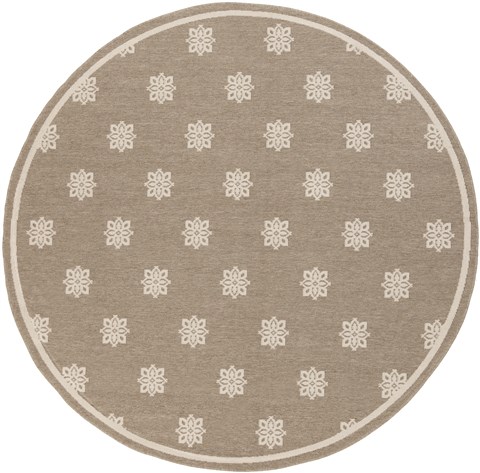 Surya Alfresco Brown Round 73 X 73 Area Rug ALF9607-73RD 800-32367 Image 0