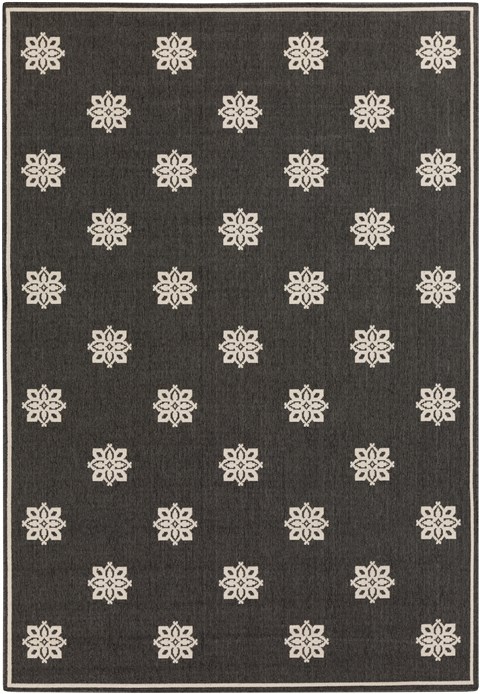 Surya Alfresco Black 53 X 76 Area Rug ALF9608-5376 800-32377 Image 0