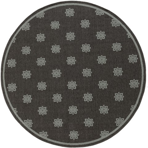 Surya Alfresco Grey Round 89 X 89 Area Rug ALF9609-89RD 800-32397 Image 0