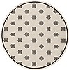 Surya Alfresco White Round 73 X 73 Area Rug ALF9610-73RD 800-32406 Thumb 0