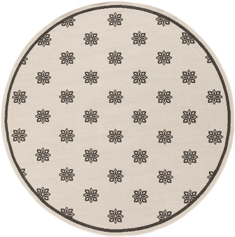 Surya Alfresco White Round 89 X 89 Area Rug ALF9610-89RD 800-32410 Image 0