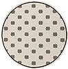 Surya Alfresco White Round 89 X 89 Area Rug ALF9610-89RD 800-32410 Thumb 0