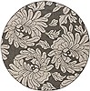 Surya Alfresco Black Round 53 X 53 Area Rug ALF9621-53RD 800-32547 Thumb 0