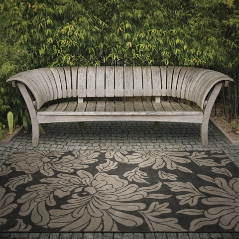 Surya Alfresco Black Square 89 X 89 Area Rug ALF9621-89SQ 800-32554 Image 1