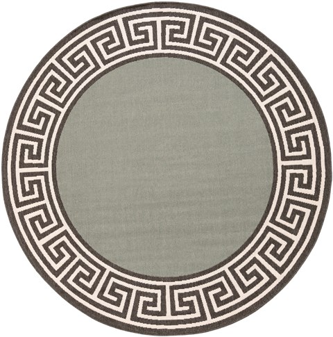 Surya Alfresco Green Round 89 X 89 Area Rug ALF9625-89RD 800-32605 Image 0