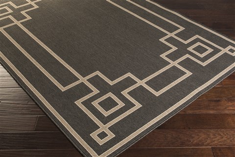 Surya Alfresco Black 60 X 90 Area Rug ALF9630-69 800-32665 Image 1