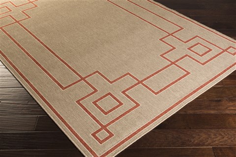 Surya Alfresco Red 76 X 109 Area Rug ALF9633-76109 800-32707 Image 1
