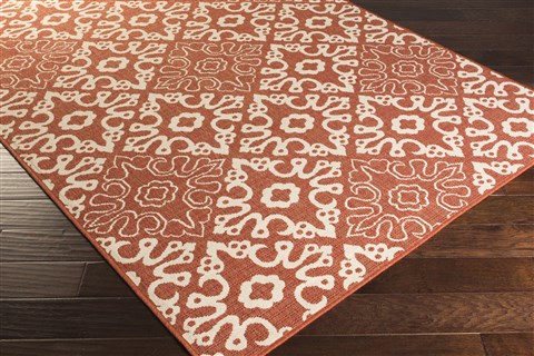 Surya Alfresco Red 23 X 46 Area Rug ALF9636-2346 800-32738 Image 1