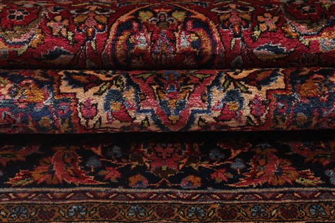 Kashan Red Hand Knotted 44 X 70 Area Rug 254-32770 Image 2