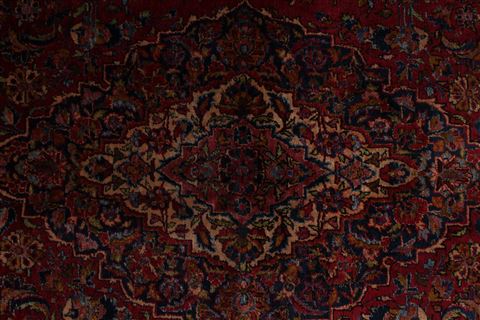 Kashan Red Hand Knotted 44 X 70 Area Rug 254-32770 Image 4